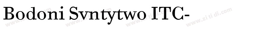 Bodoni Svntytwo ITC字体转换